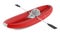 Inflatable kayak canoe isolated