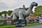 Inflatable Nessie, at the finish line of Loch Ness Marathon