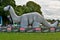 Inflatable Nessie, at the finish line of Loch Ness Marathon