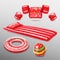 Inflatable Swimming Red Accessories