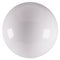 Inflated glossy white bubble illustration. 3D render of latex ball with glint. Graphic dot, symbol, object