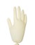 Inflated sterile medical glove