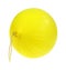Inflated Yellow Punch Ball On White