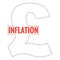 Inflation Text Header Background Illustration. Pound Stirling