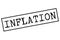 Inflation typographic stamp