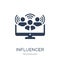 Influencer icon. Trendy flat vector Influencer icon on white background from Technology collection