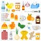 Influenza flu icons vector set.