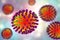 Influenza viruses illustration