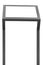 Info display stand, grey metal rack info board, isolated