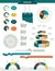 Info graphic circle set elements.