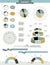 Info graphic circle set elements.