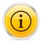 Info symbol yellow circle icon
