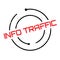 Info Traffic rubber stamp