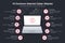 Infographic for 10 common internet cyber attacts template - dark version