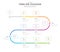 Infographic 8 Steps Modern Timeline diagram with Yearly topics.