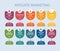 Infographic Affiliate Marketing template. Icons in different colors. Include Affiliate Link, Attribution, Authority Site