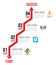 Infographic arrow diagram graph options with flat icons. for layout design template