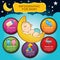 infographic for baby. Vector illustration decorative design