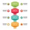 Infographic Business Concept - Timeline Vertical - Illustration in Flat Design Style