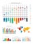 Infographic business design elements. Infograph template collection. Creative graphic set.