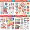 Infographic business design elements - vector illustration. Infograph template collection. Creative graphic set