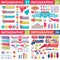 Infographic business design elements - vector illustration. Infograph template collection. Creative graphic set