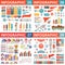 Infographic business design elements - vector illustration. Infograph template collection. Creative graphic set