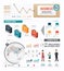 Infographic Business world template design . concept vector.