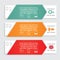 Infographic card report template. Vector