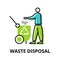 Infographic concept of Waste Disposal