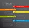 Infographic dark timeline report template