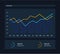 Infographic Dashboard illustration. Processing and analysis of data