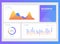 Infographic dashboard template with flat design graphs and charts. Information Graphics elements.