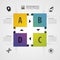 Infographic design template. Square modern concept. Vector illustration