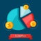 Infographic economic and finance concept flat