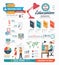 Infographic education template design . concept vector .