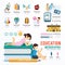 Infographic Education Template Design . Concept Vector .