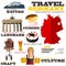 Infographic Elements for Traveling to Germany