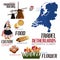 Infographic Elements for Traveling to Netherland