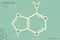 Infographic of the molecule of Adenine