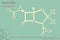 Infographic of the molecule of Azithromycin