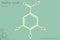 Infographic of the molecule of Gallic acid