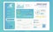 Infographic for project sales reports in the admin panel template