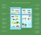 Infographic Refrigerator With Food Icons Flat