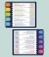 Infographic Science template. Icons in different colors. Include Science, Microbiology, Informatics, Neurobiology and