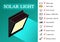 Infographic Solar Light with Icon, vector art