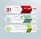 Infographic template Modern box Design Minimal style