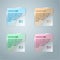 Infographic template. Vector glassy square