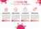 Infographic templates of coronavirus in red vector with data diagram text icon for presentation or others design you need