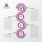 Infographic Timeline. Modern Spiral Business Template. Vector Illustration